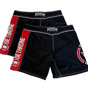 Dethrone Royalty MMA Fight Gym Boxing Shorts. Qty #2 Size 10